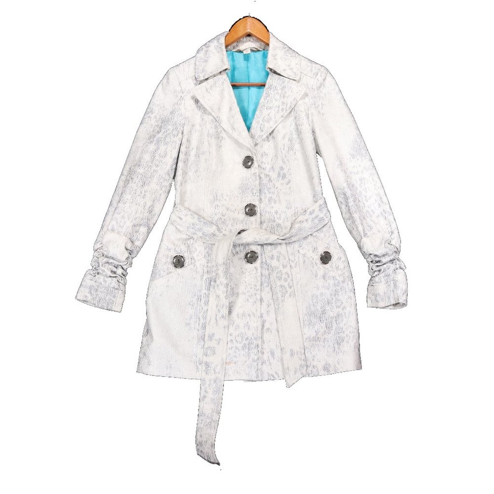 DAENERYS SNAKE SKIN TRENCH COAT